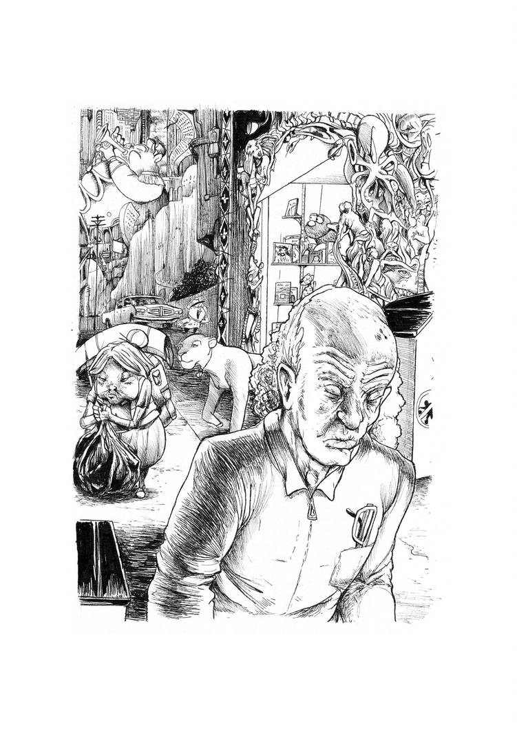 7 Ages of Man series Old Age by Jowybean