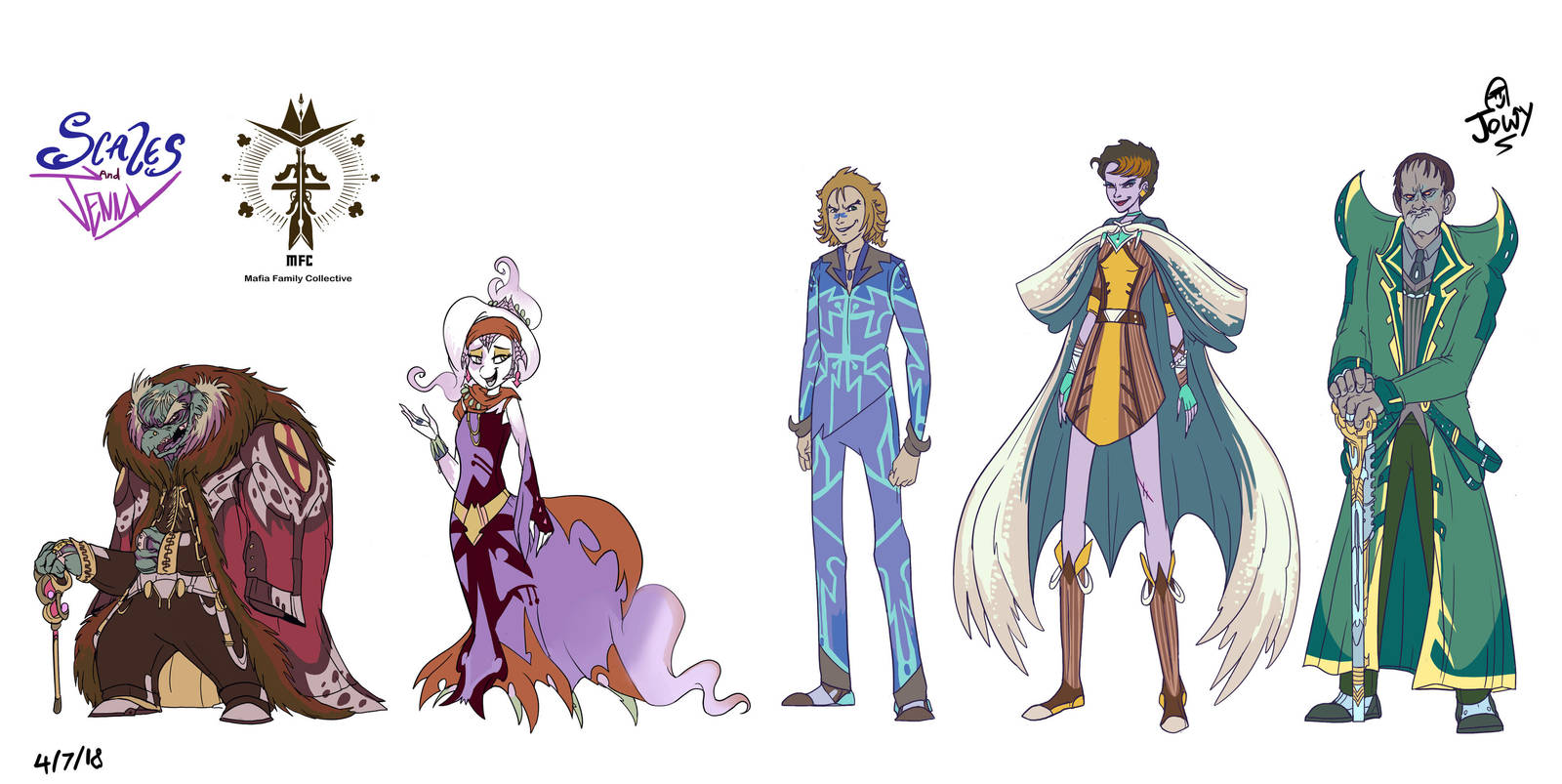 Project Scales and Jenny MFC bosses by Jowybean