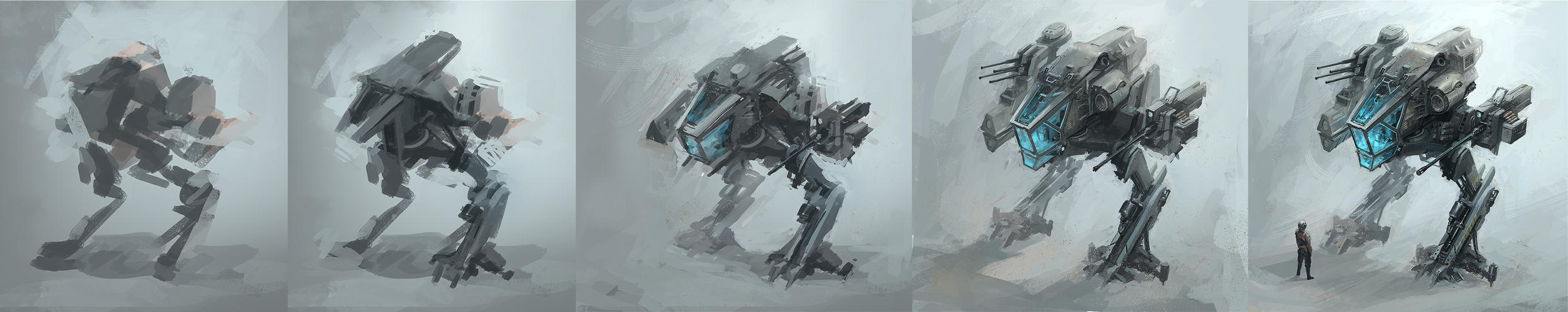 Mech - design process by alex-ichim