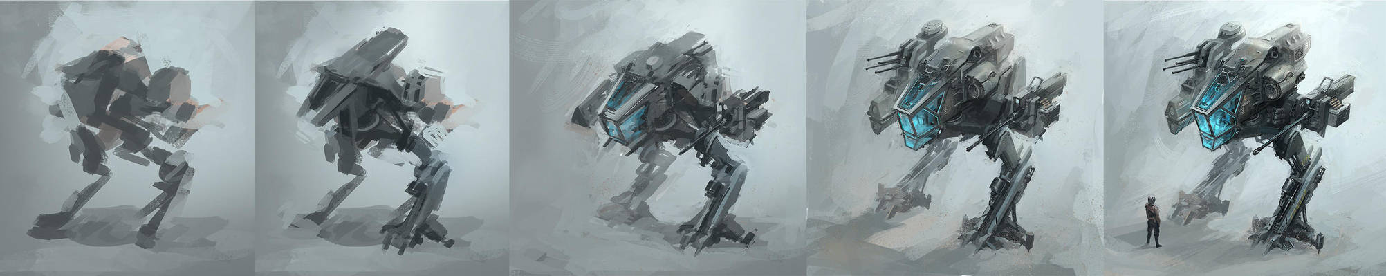 Mech - design process by alex-ichim