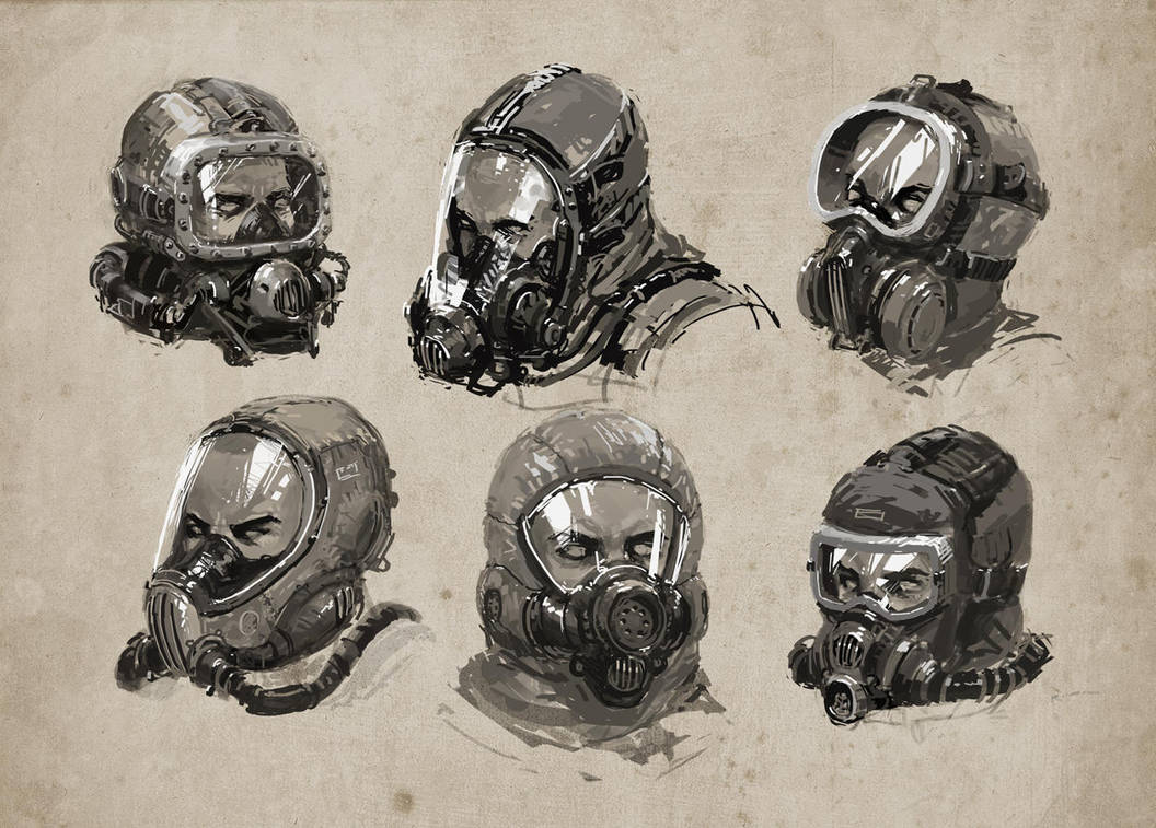 Breathing mask studies by alex-ichim