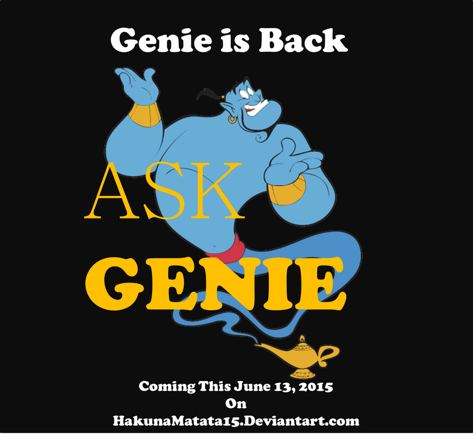 Ask Genie Teaser Poster by HakunaMatata15 on DeviantArt