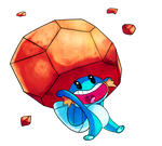 Mudkip used Rock Throw! by AClockworkKitten