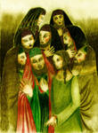 Jesus ante Caifas by Benegesse