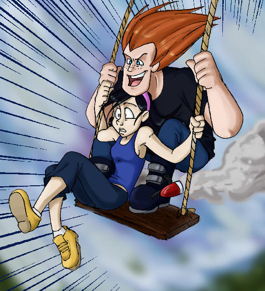 Rocket swing of doom, colored by crumblygumbly