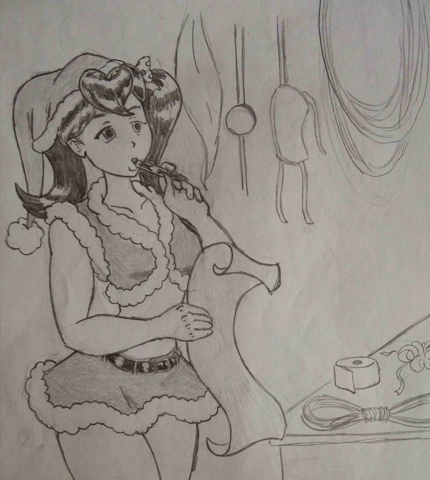 Writing the naughty list by Chittron Writing the naughty list by Chittron