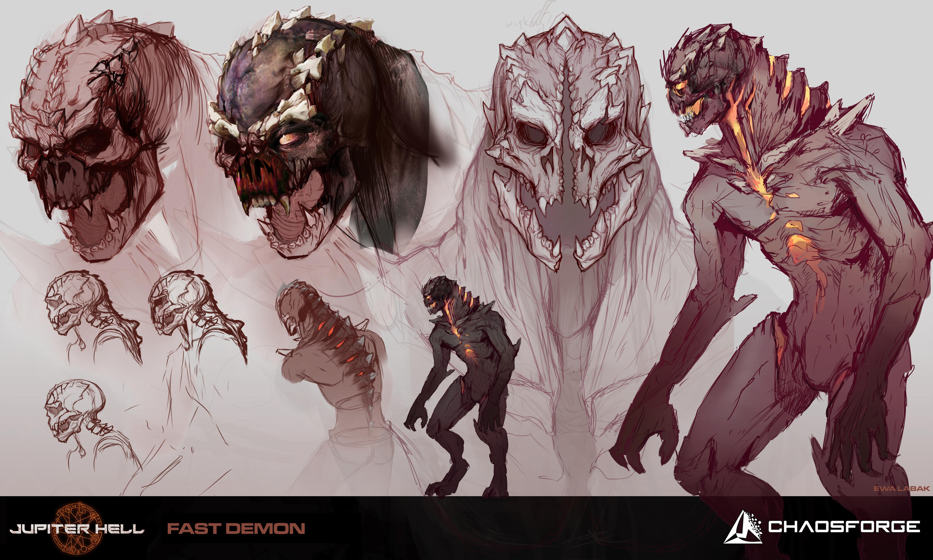 Jupiter Hell - Fast demon concept art by EwaLabak