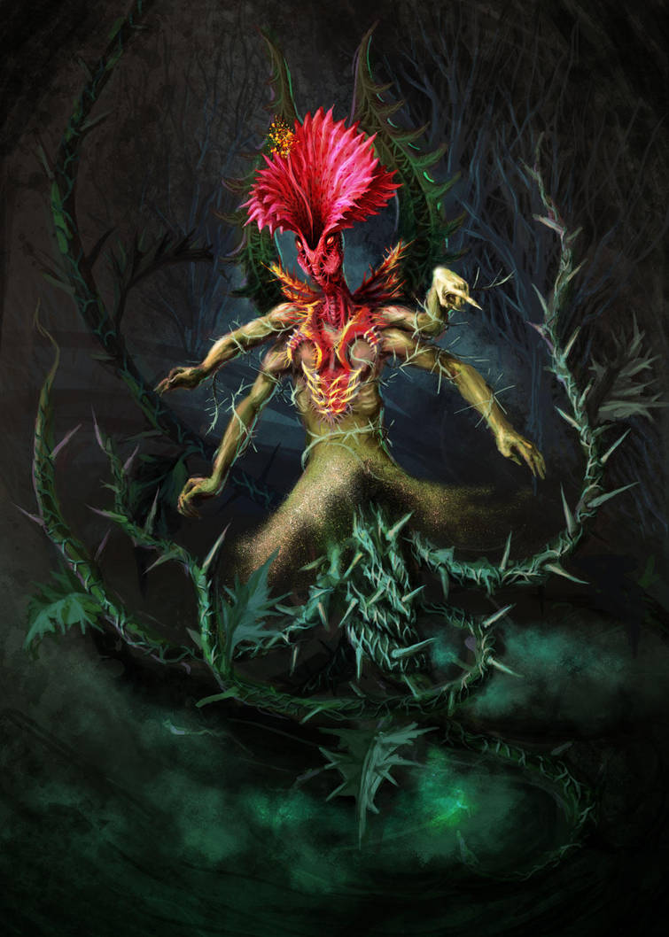 Thistle creature by KardisArt