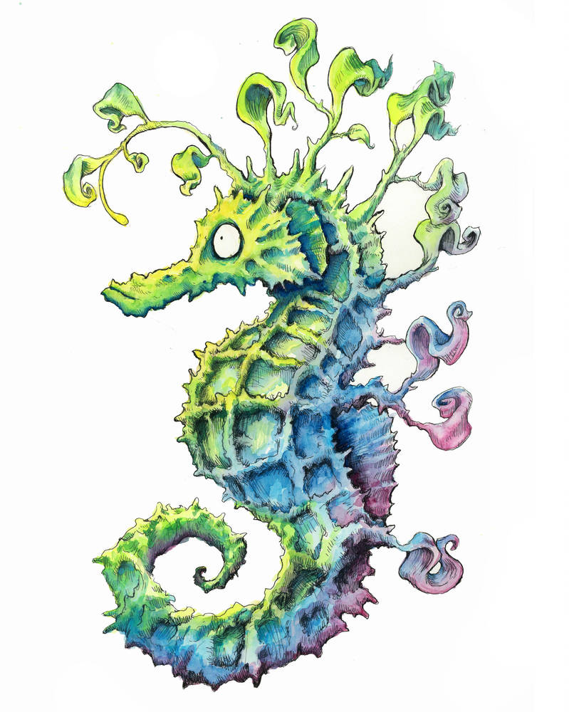 Glowing Seahorse by chrisbonney