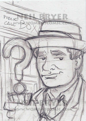 Doctor Who Sketch Cards WIP 7 by WombatOne