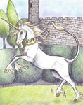 Unicorn 2- Heraldic by who-stole-MY-name