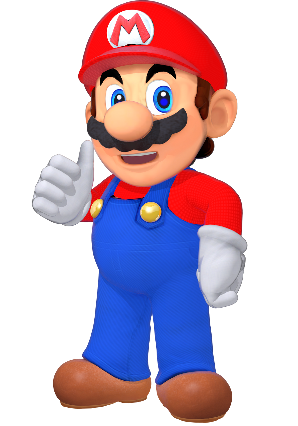 Mario(me) thumb up hd render by supermariojumpan on DeviantArt