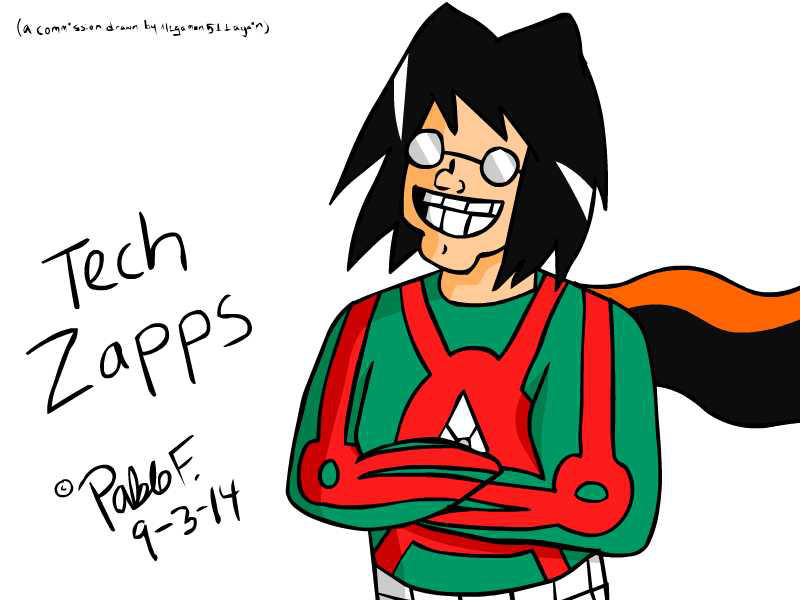 Tech Zapps Commission (Colored Sketch) by Pablos-Corner Tech Zapps Commission (Colored Sketch) by Pablos-Corner