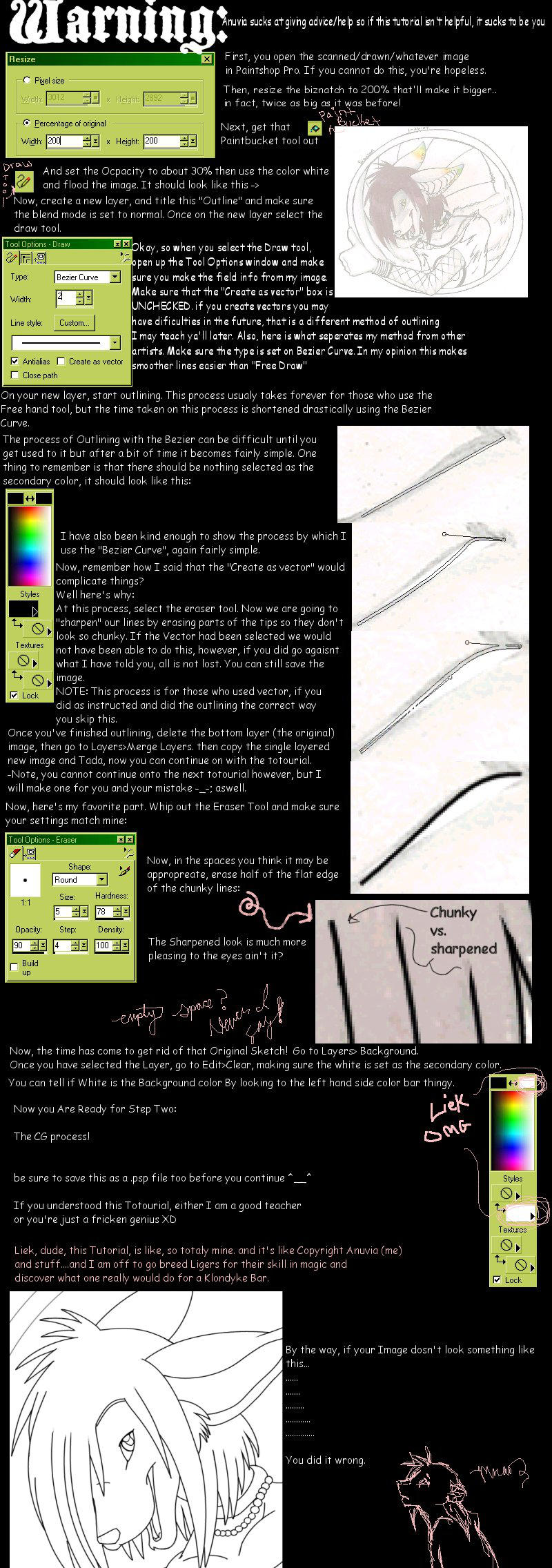 -PSP Line Art Tutorial- by anuvia