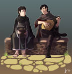 Commission: Finley and Carran by biscuitcrumbs