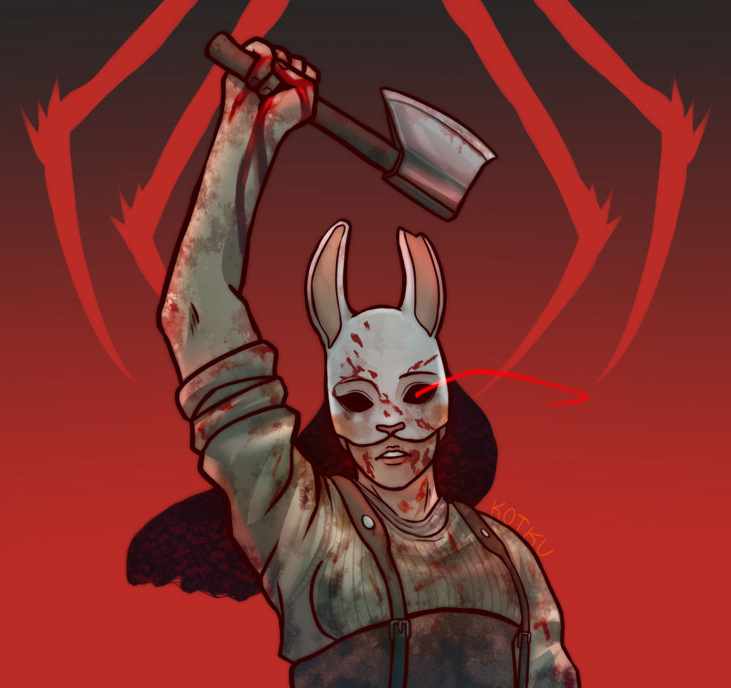 I made another dbd fanart about huntress. 