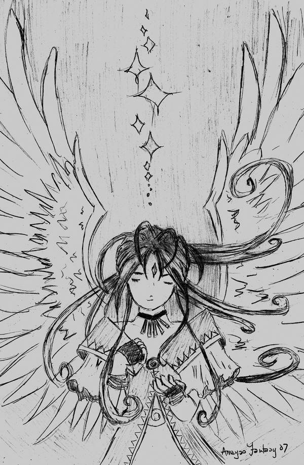 'Belldandy' Gift For KartK by AmayasFantasy