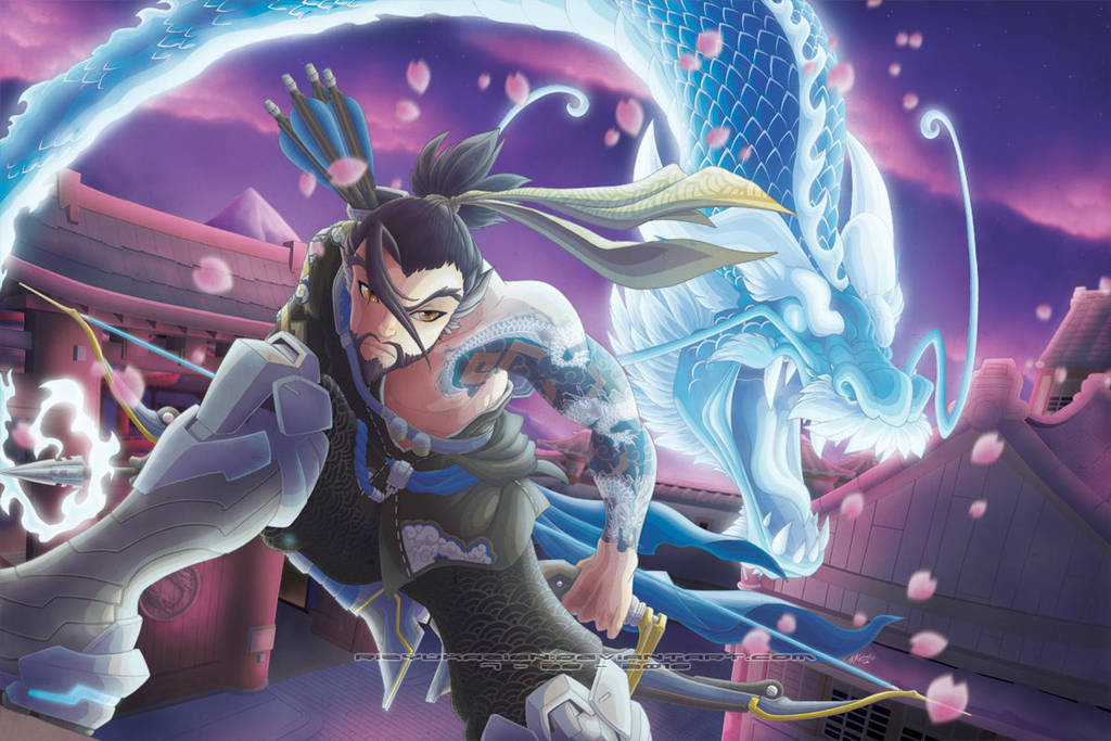 Overwatch -Dragon of Hanamura- by RizyuKaizen