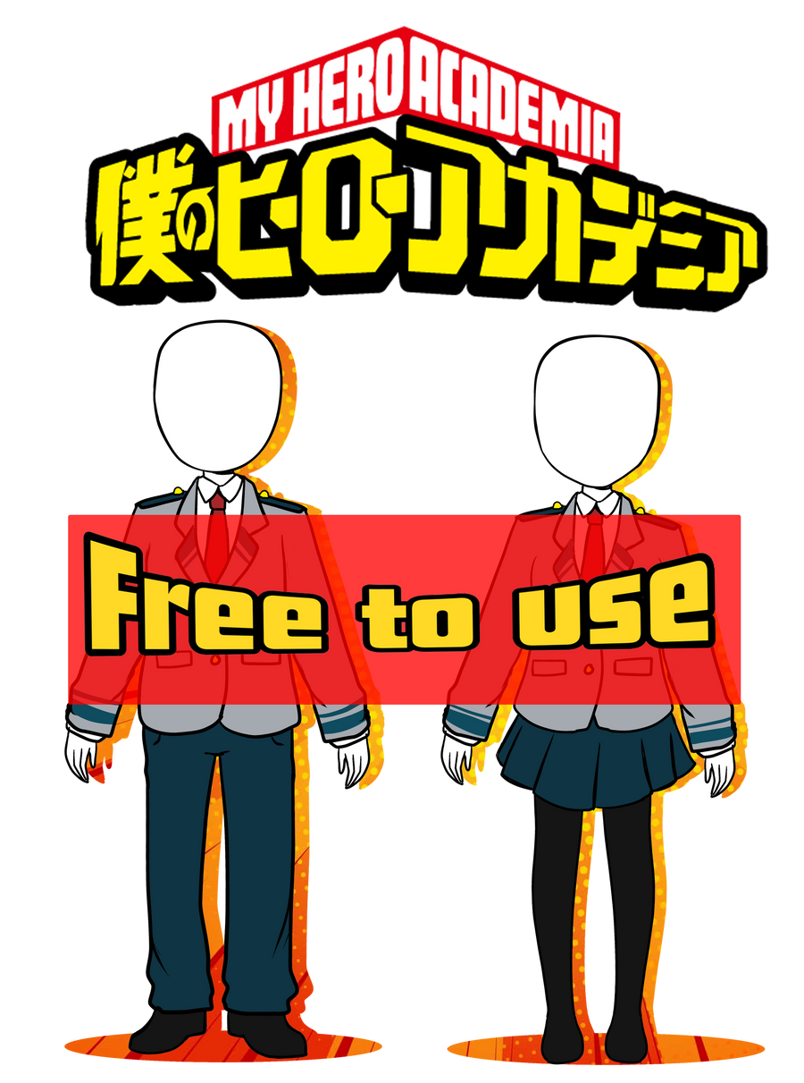 [ F2U ] BNHA Uniform Bases - Male and Female by Mama-Choco on DeviantArt