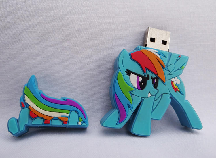 8GB Rainbow Dash Flash Drive by PonyPlush