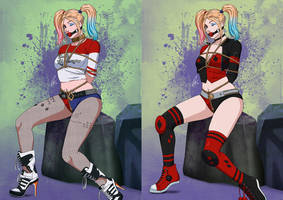 Harley Quinn SS and RB by CarlosVasseur