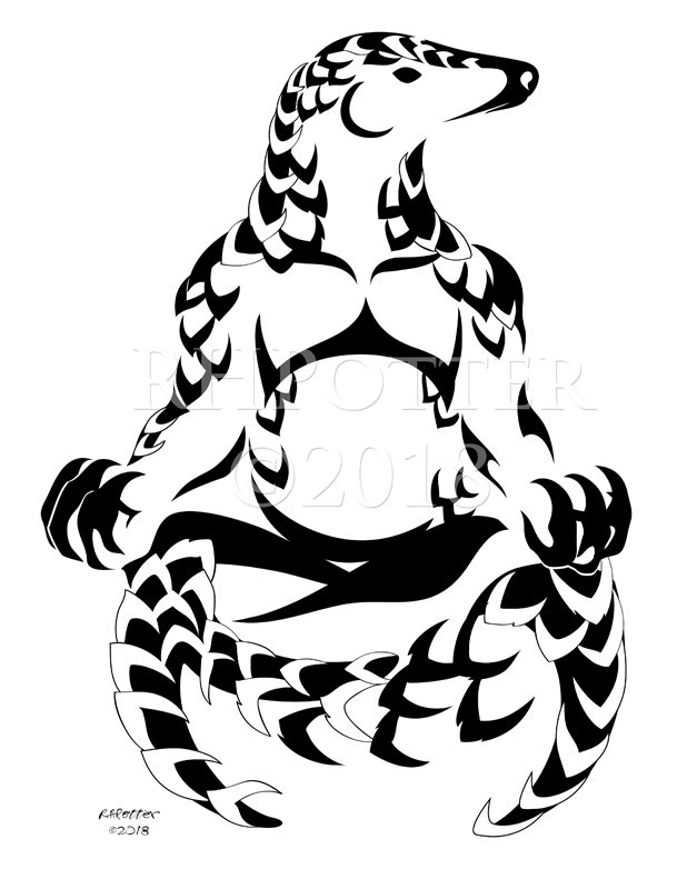 Pangolin Peace by RHPotter