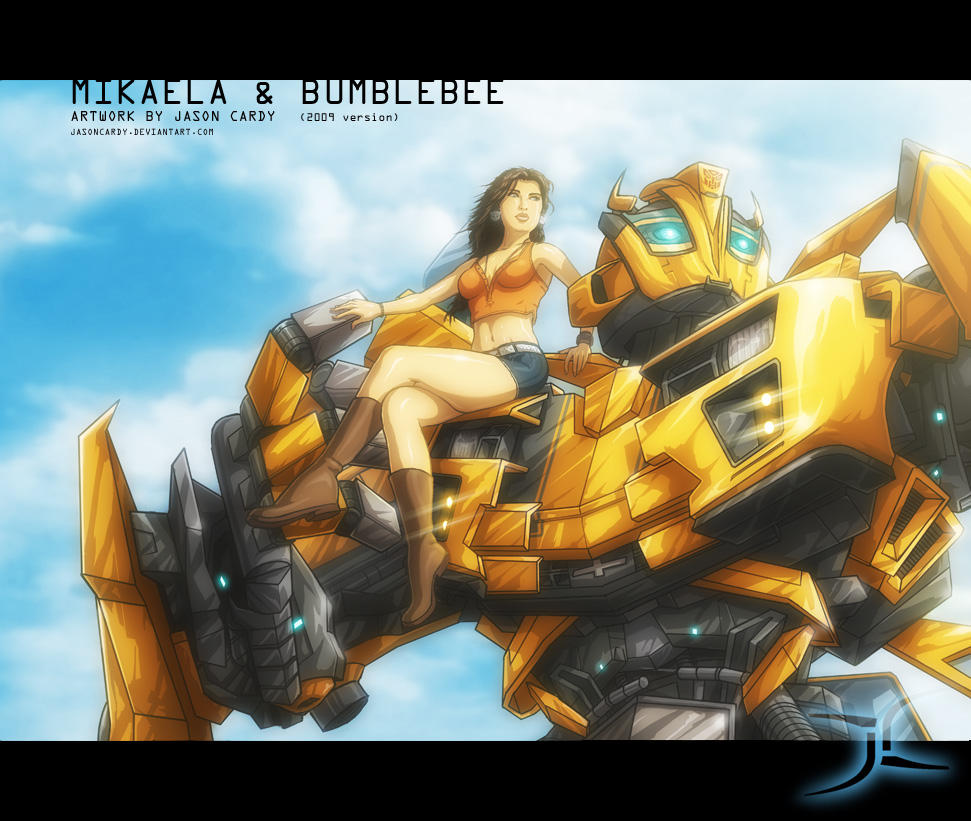 Mikaela and Bumblebee by JasonCardy