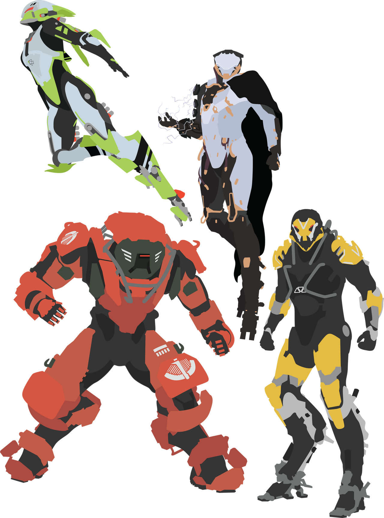 Anthem All 4 Javelins Vector Art by firedragonmatty on DeviantArt