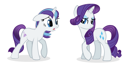 Glory and Rarity by Agirl3003