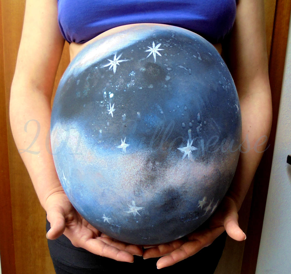 Babybelly painting by Sillageuse