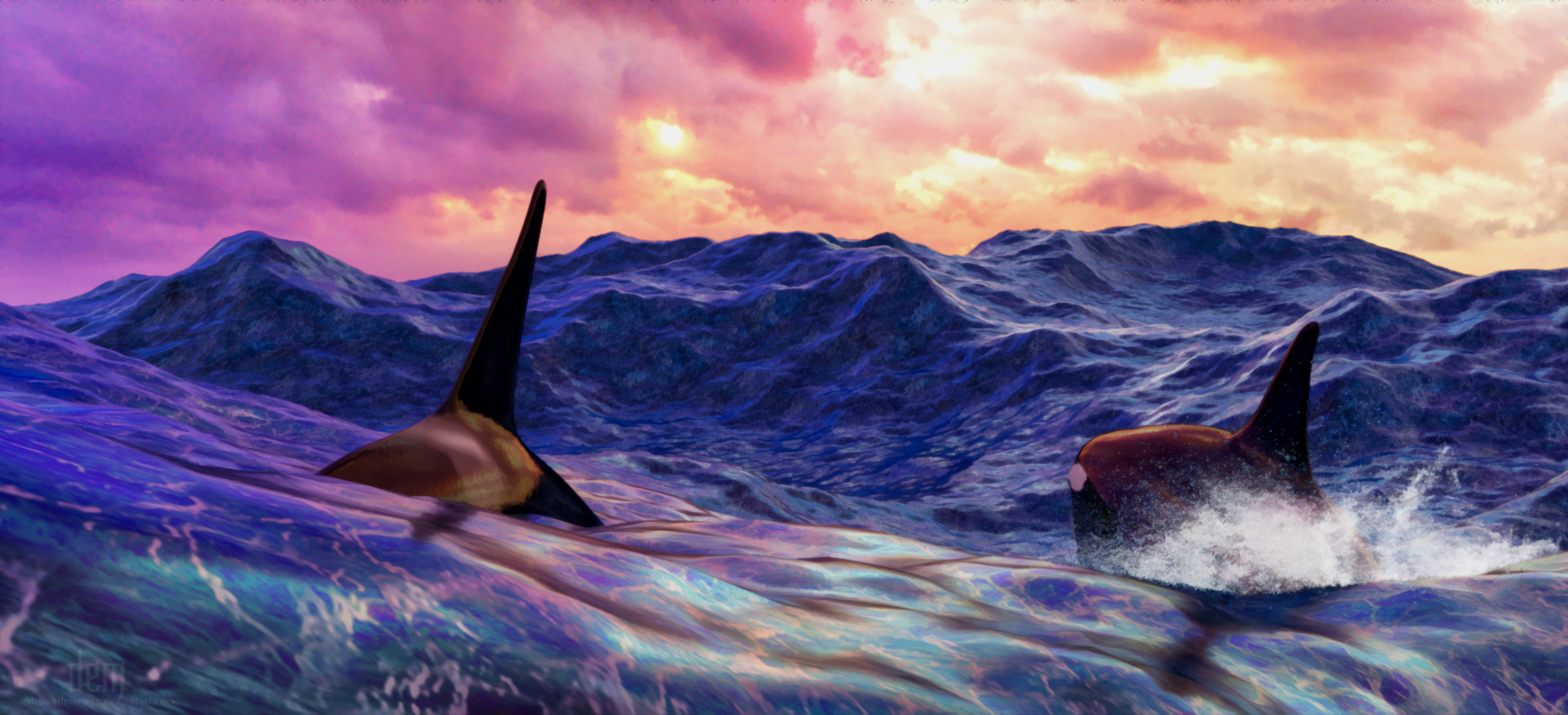 Morning High Tide by DrowElfMorwen