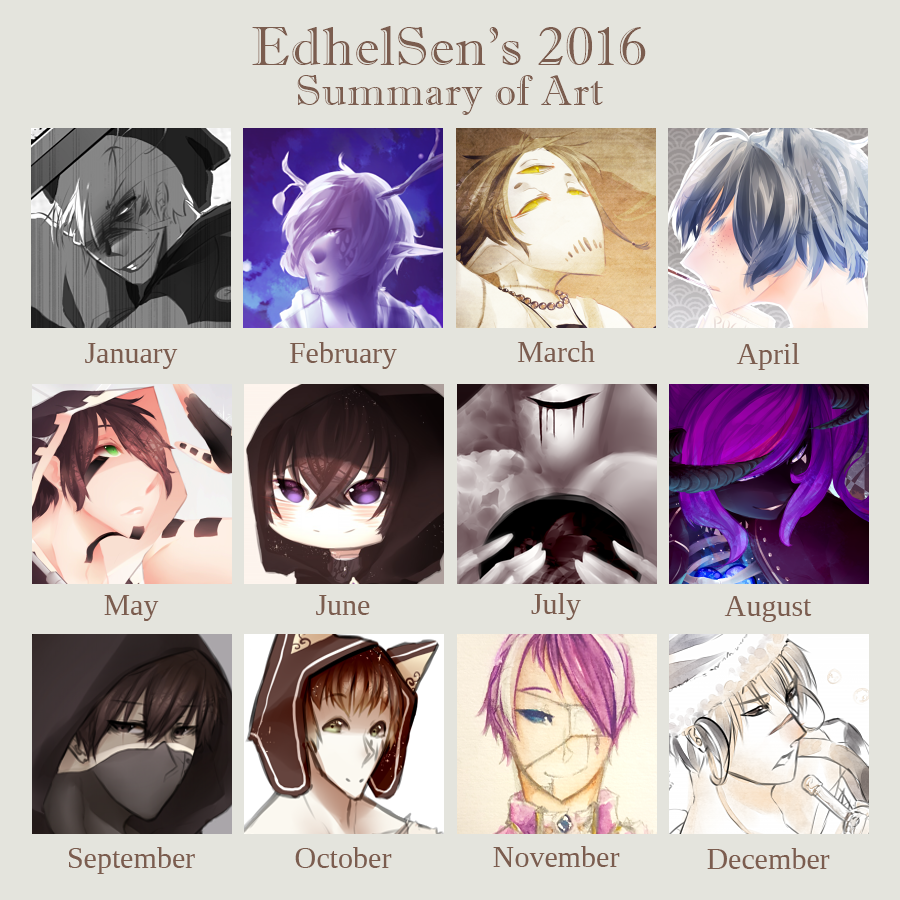 2016 Art summary by EdhelSen
