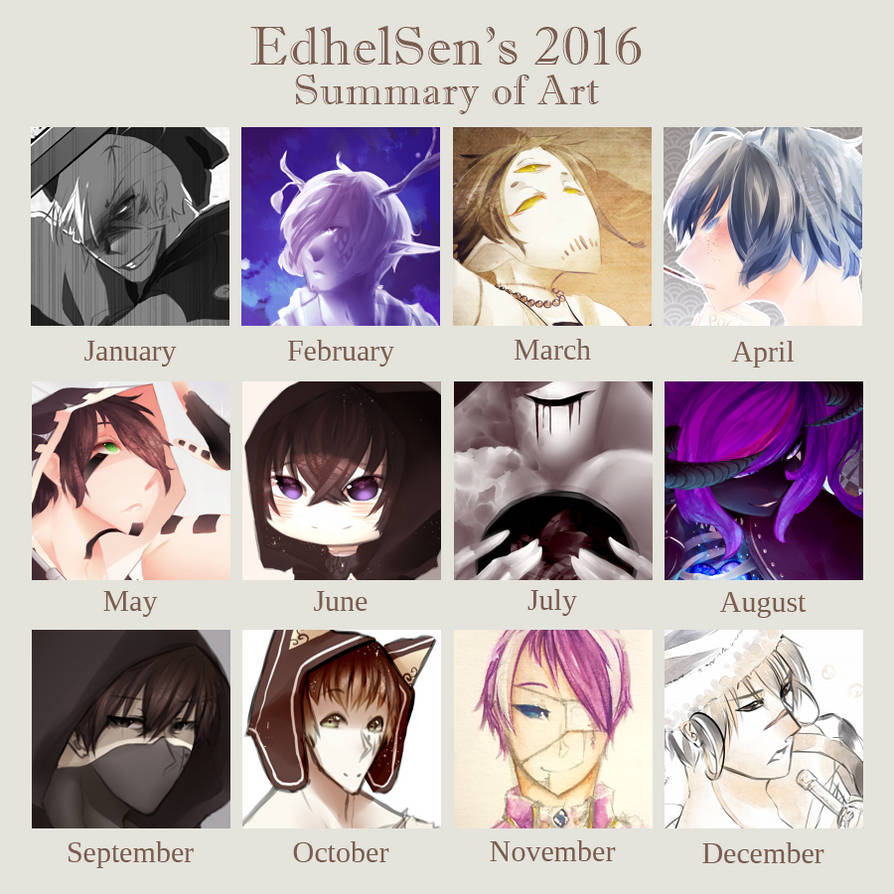 2016 Art summary by EdhelSen