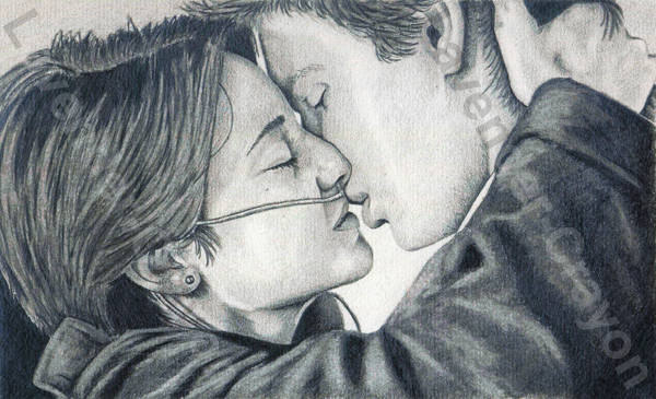 Hazel and Gus (The Fault In Our Stars) by Lavender-Crayon