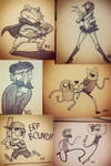 Marker sketches by IAMARG