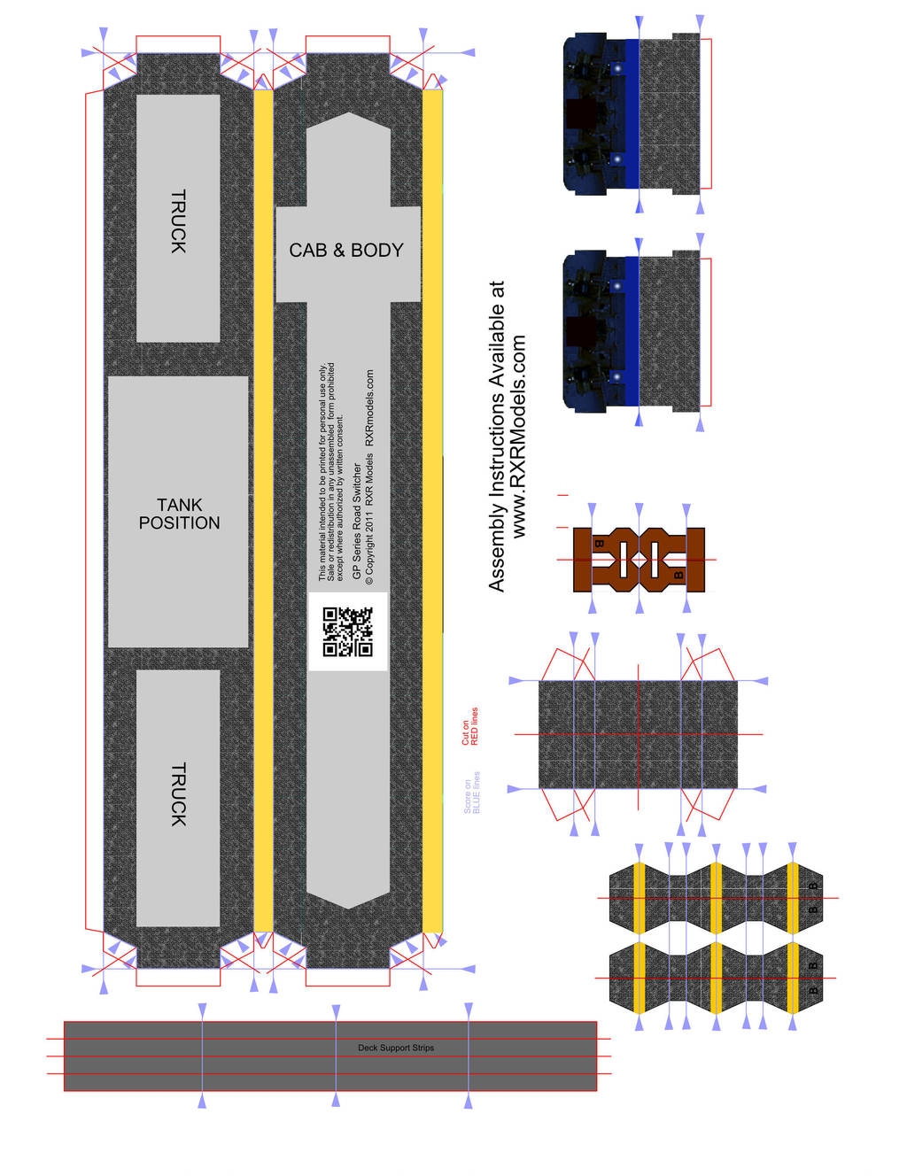 Paper Train Model Rxr SD Road Switcher santa fe papercraft part2 by jackobonnie1983 on DeviantArt