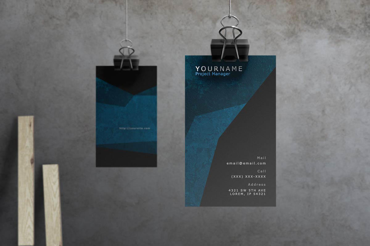 Spade - Modern Grunge Business Card by macrochromatic