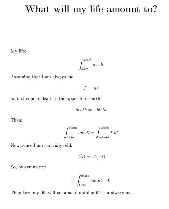 Mathematical Poem 1 by TheBeautyofViolence