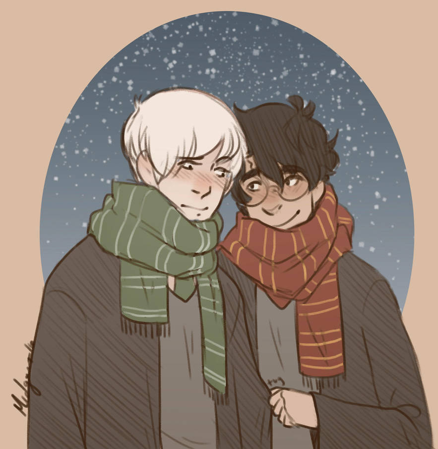 Winter Drarry by midgaardian on DeviantArt