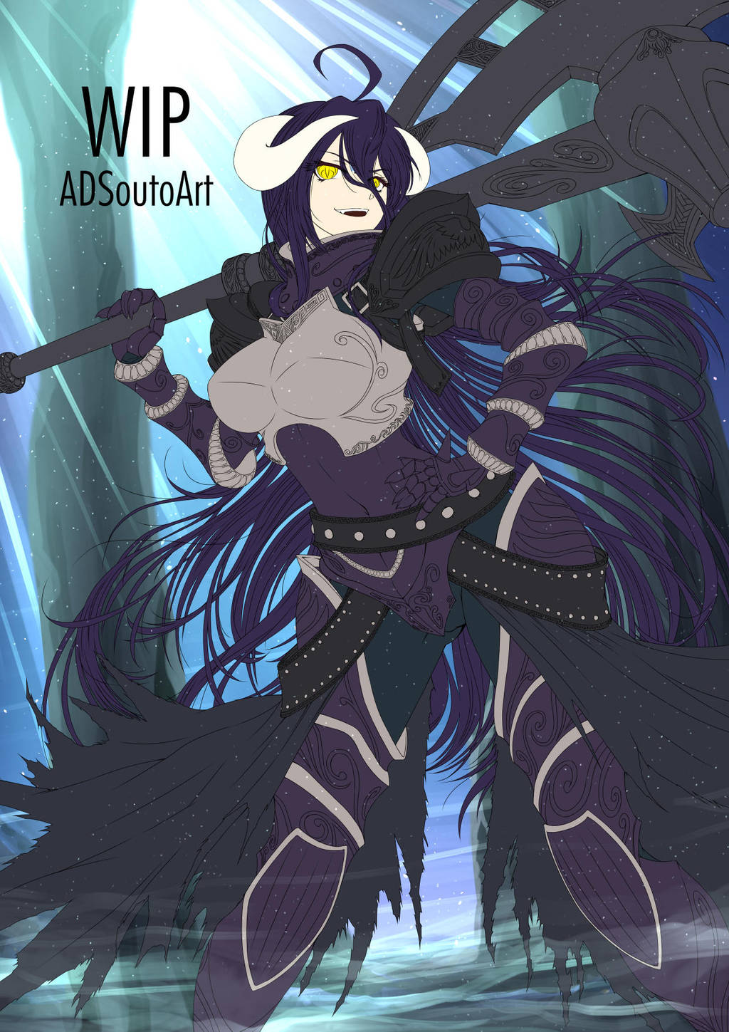 WIP - Albedo, Guardian Overseer by ADSouto on DeviantArt