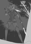 WIP - Rayla Shadowmoon Elf Assassin, Final Sketch by ADSouto