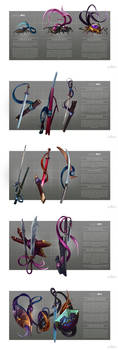 Pokemon Morphology - honedge line by catandcrown