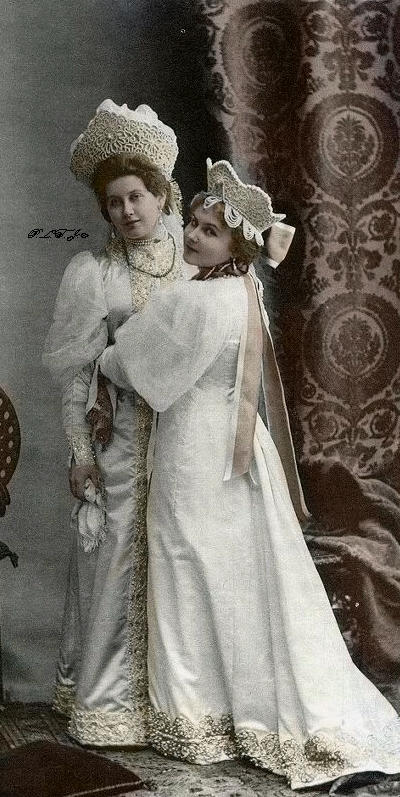 Anna and Alexandra in 1903 by Linnea-Rose