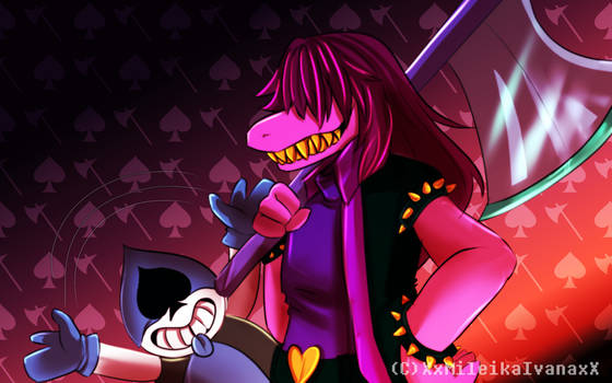 Deltarune - The Dark $!? Squad by xxMileikaIvanaxx