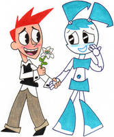 Jenny and Brad from My Life as a Teenage Robot by fantoondigital on