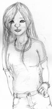 grayscale human female by lorikitty