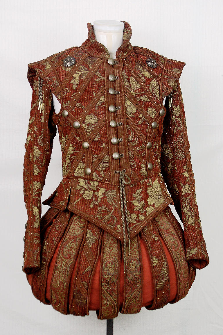 Red + Gold Renaissance Doublet Final by paedess