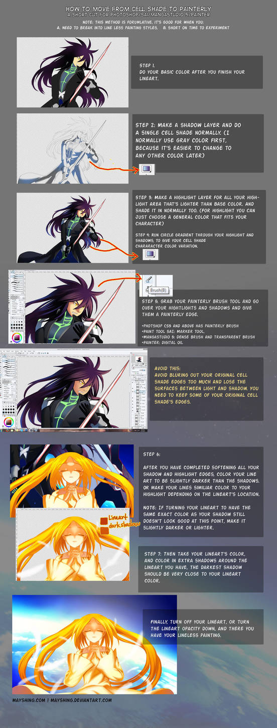 How To Go From CellShadeTo Painterly by mayshing