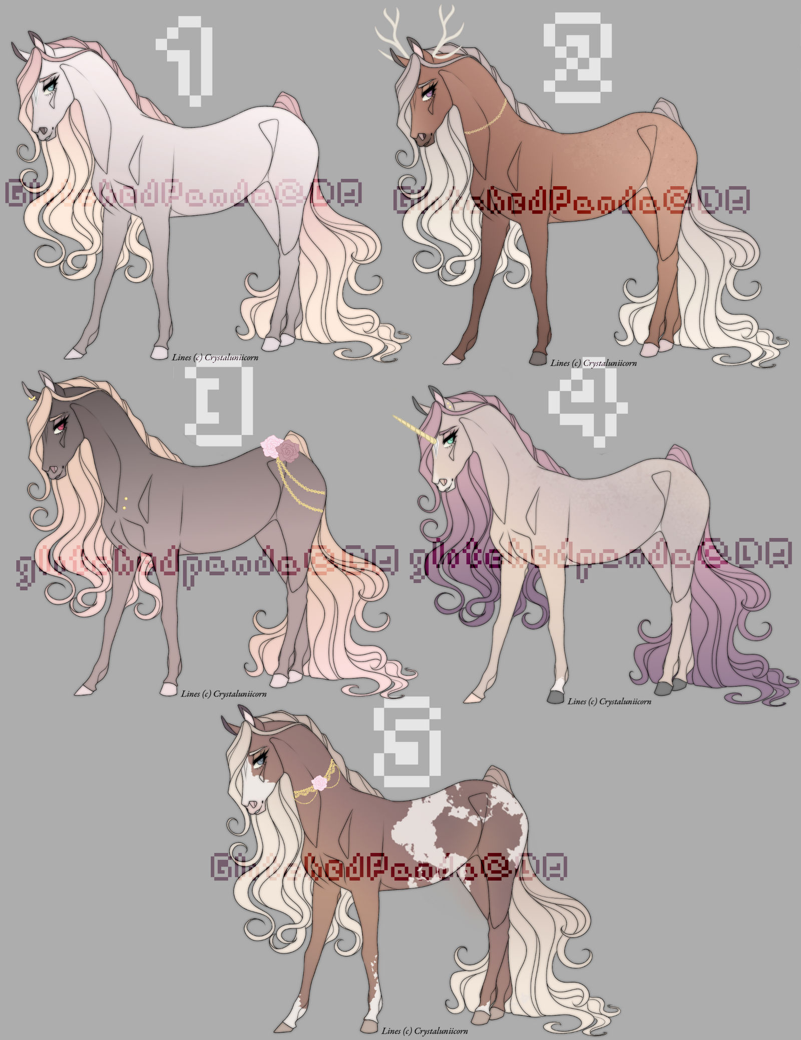 Horse Adopts (0/5) - CLOSED by GlitchedPanda