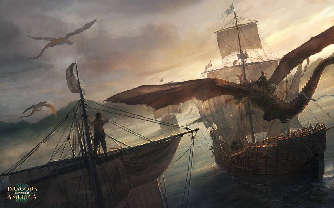 Dragons coming to America by RadoJavor